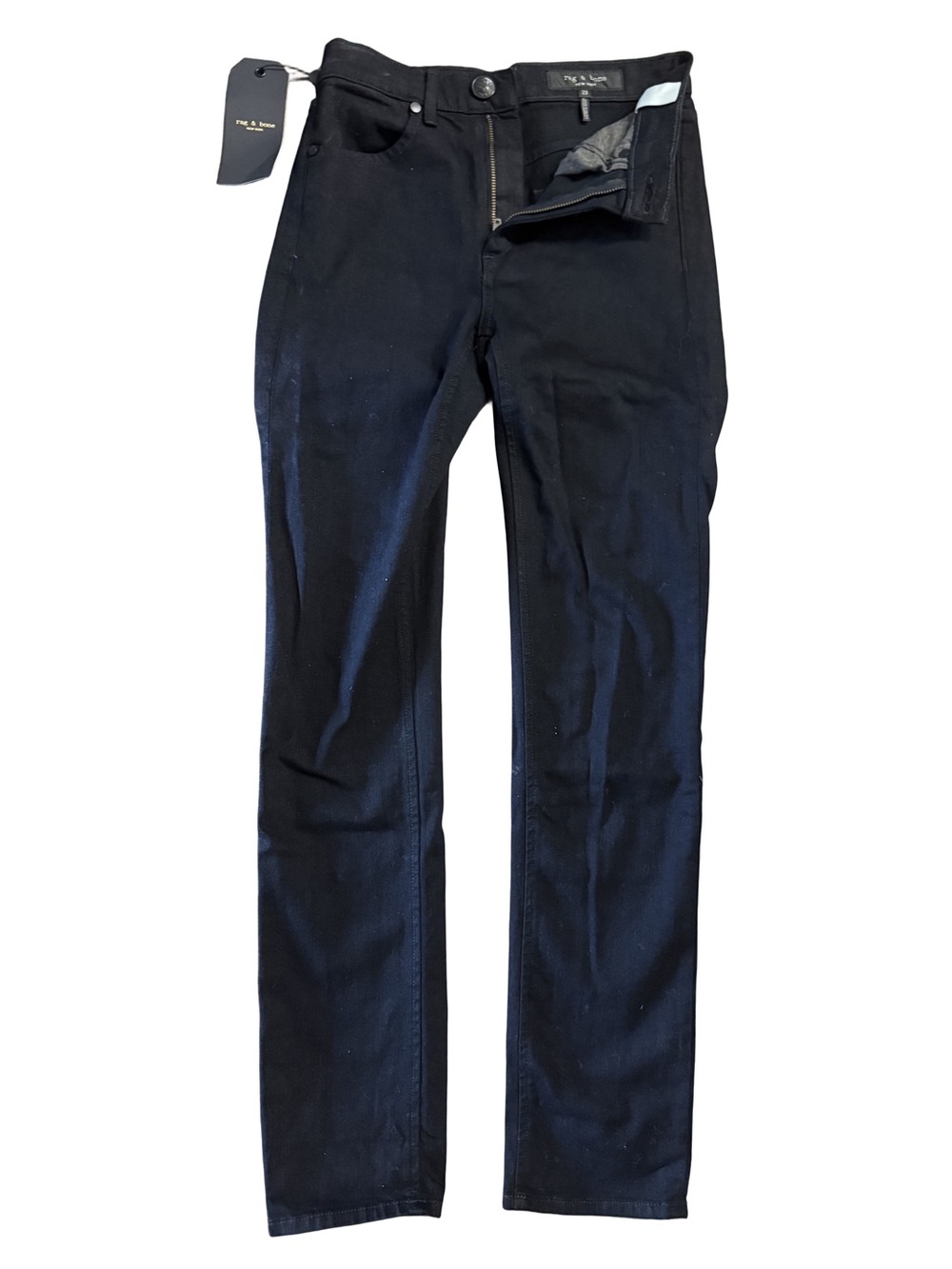 Rag & Bone Black Slim Straight Jeans